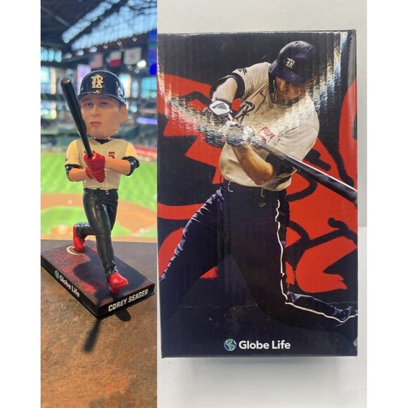 2023 Texas Rangers Corey Seager City Connect Baseball Bobblehead MLB in Box - Picture 1 of 4